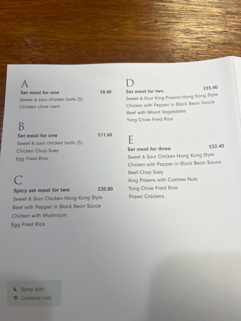 Master Chef — takeaways in Horndean