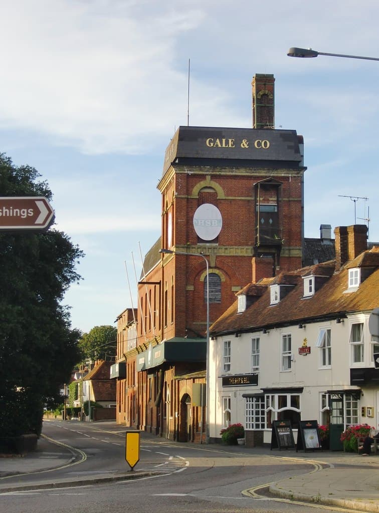 The historic Gale's Brewery buildings in Horndean